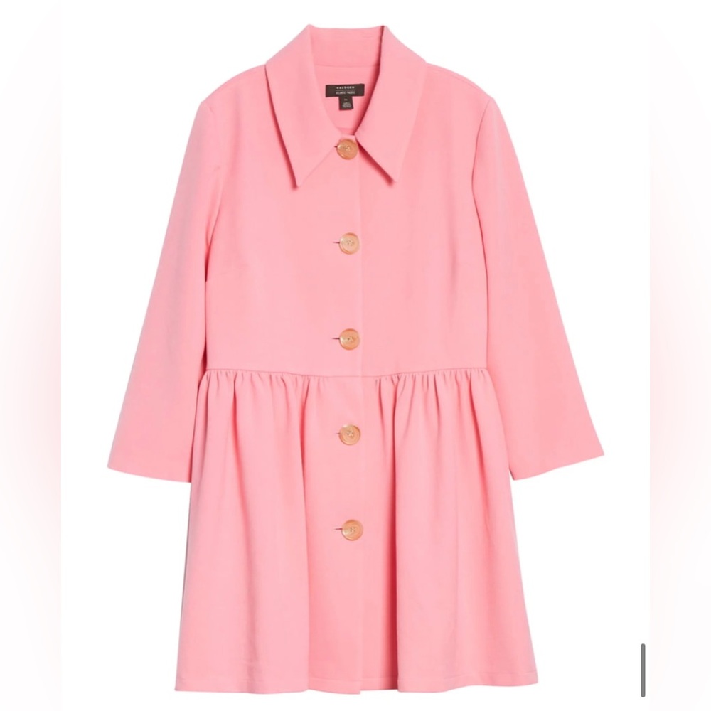 Halogen Pink Button-Front Coat